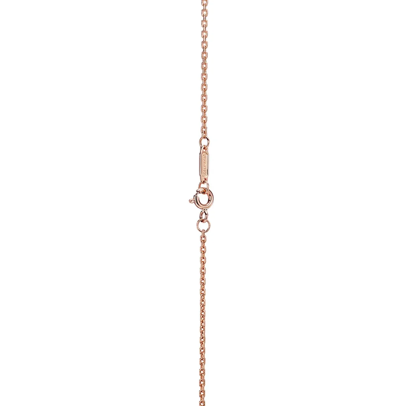 Tiffany & Co. Tiffany T mother-of-pearl station necklace in 18k rose gold. | ^ Necklaces & Pendants|Rose Gold Jewelry