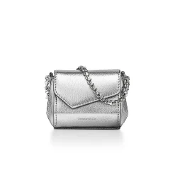 Tiffany & Co. Tiffany T Nano Bag in Silver Leather | ^Women Small Leather Goods|Women's Accessories