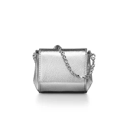 Tiffany & Co. Tiffany T Nano Bag in Silver Leather | ^Women Small Leather Goods|Women's Accessories