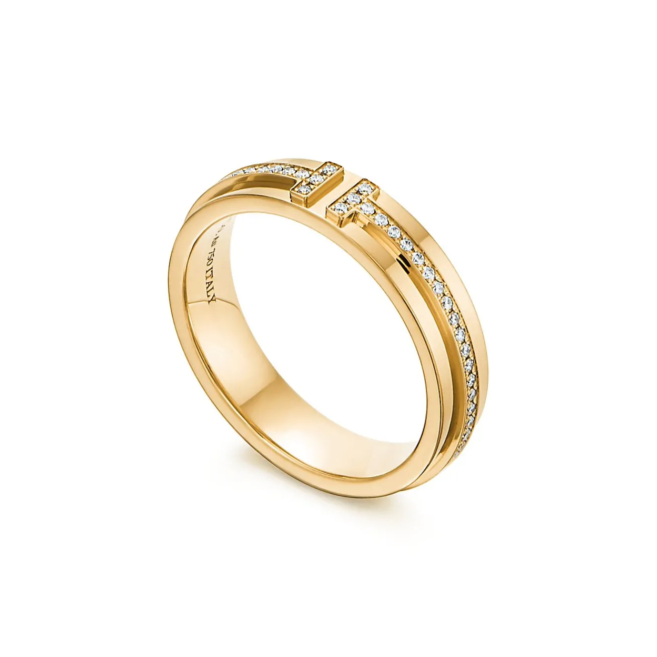 Tiffany & Co. Tiffany T narrow diamond ring in 18k gold, 4.5 mm wide. | ^Women Rings|Men's Jewelry
