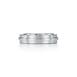 Tiffany & Co. Tiffany T narrow ring in 18k white gold, 4.5 mm wide. | ^Women Rings|Men's Jewelry