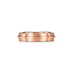 Tiffany & Co. Tiffany T narrow ring in 18k rose gold, 4.5 mm wide. | ^Women Rings|Men's Jewelry