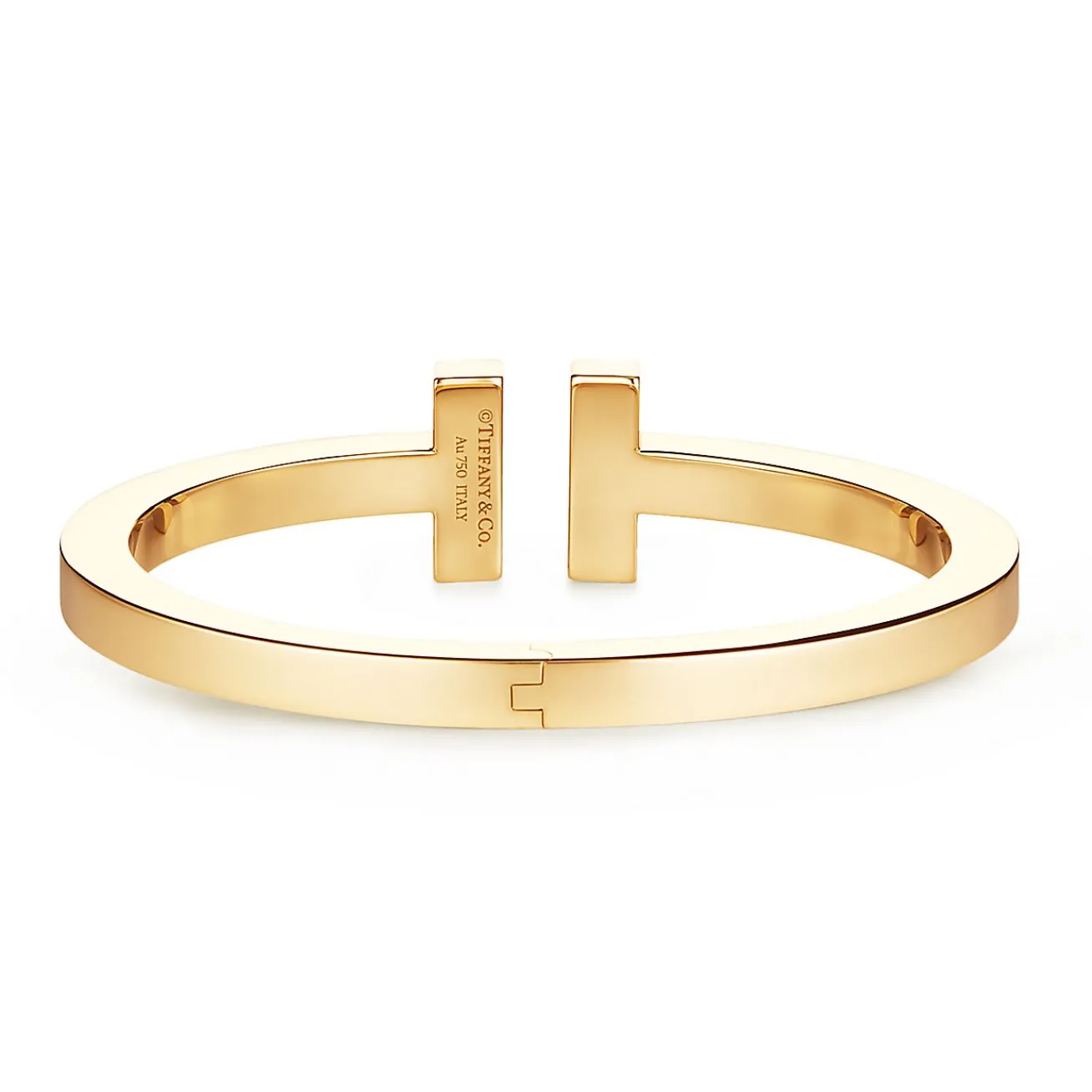 Tiffany & Co. Tiffany T pavé diamond square bracelet in 18k gold, medium. | ^ Bracelets|Men's Jewelry