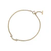 Tiffany & Co. Tiffany T smile bracelet in 18k gold with diamonds, medium. | ^ Bracelets|Gold Jewelry