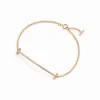 Tiffany & Co. Tiffany T Smile Bracelet in Yellow Gold with Diamonds | ^ Bracelets|Gold Jewelry