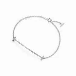 Tiffany & Co. Tiffany T Smile Bracelet in White Gold with Diamonds | ^ Bracelets|Diamond Jewelry
