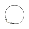 Tiffany & Co. Tiffany T Smile Bracelet in Yellow Gold on a Black Cord with Diamonds | ^ Bracelets|Gifts for Her