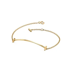 Tiffany & Co. Tiffany T Smile Bracelet in Yellow Gold | ^ Bracelets|Men's Jewelry
