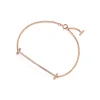 Tiffany & Co. Tiffany T Smile Bracelet in Rose Gold with Diamonds | ^ Bracelets|Rose Gold Jewelry