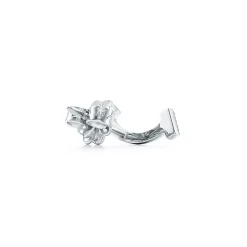 Tiffany & Co. Tiffany T smile earrings in 18k white gold with diamonds. | ^ Earrings|Gifts for Her