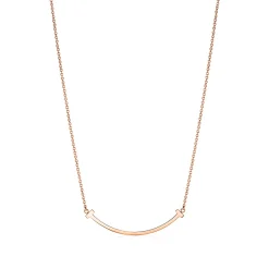 Tiffany & Co. Tiffany T Smile Pendant and Earrings Set in Rose Gold | ^ Tiffany T|Online Exclusives