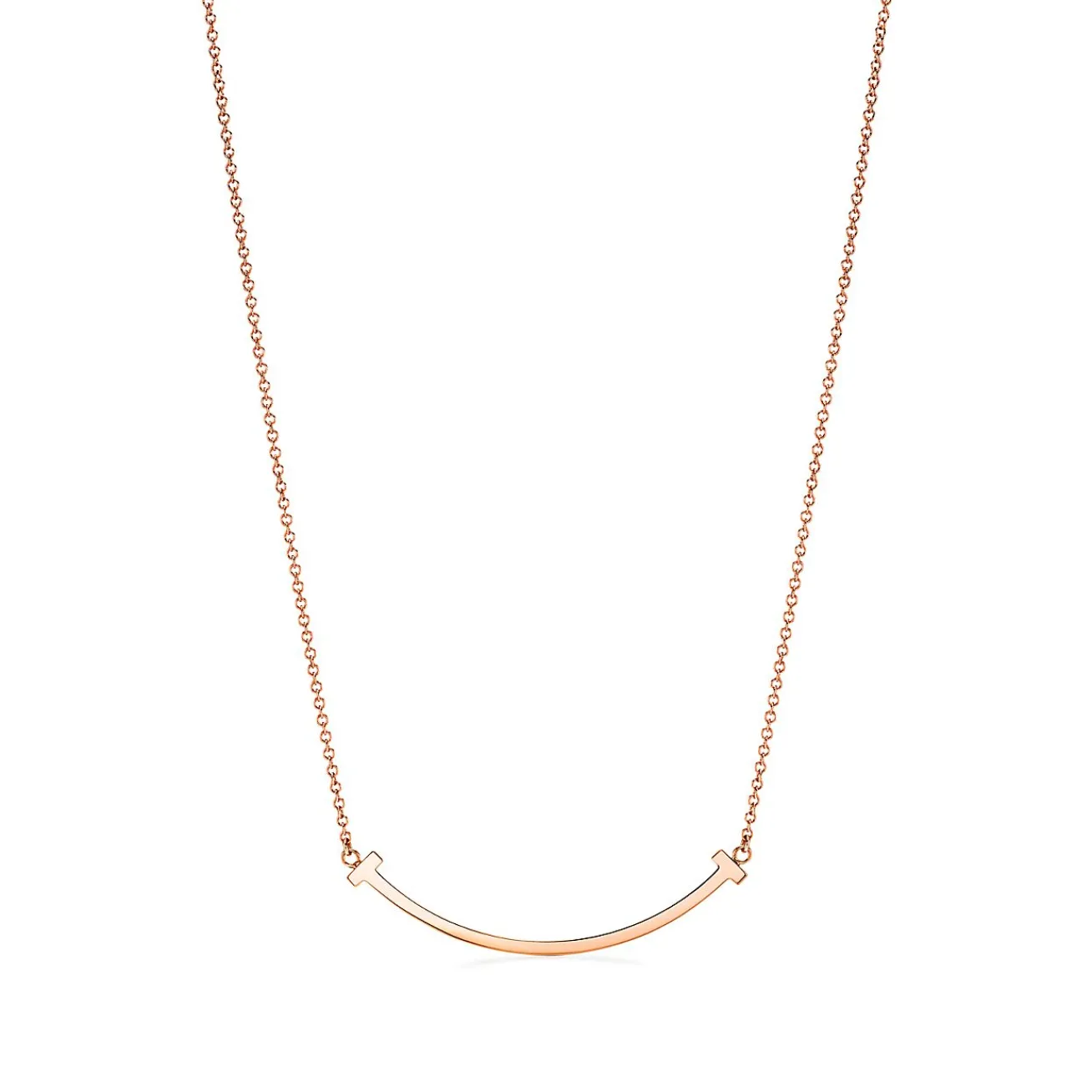 Tiffany & Co. Tiffany T Smile Pendant and Earrings Set in Rose Gold | ^ Tiffany T|Online Exclusives