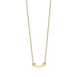 Tiffany & Co. Tiffany T smile pendant in 18k gold, mini. | ^ Necklaces & Pendants|Gifts for Her