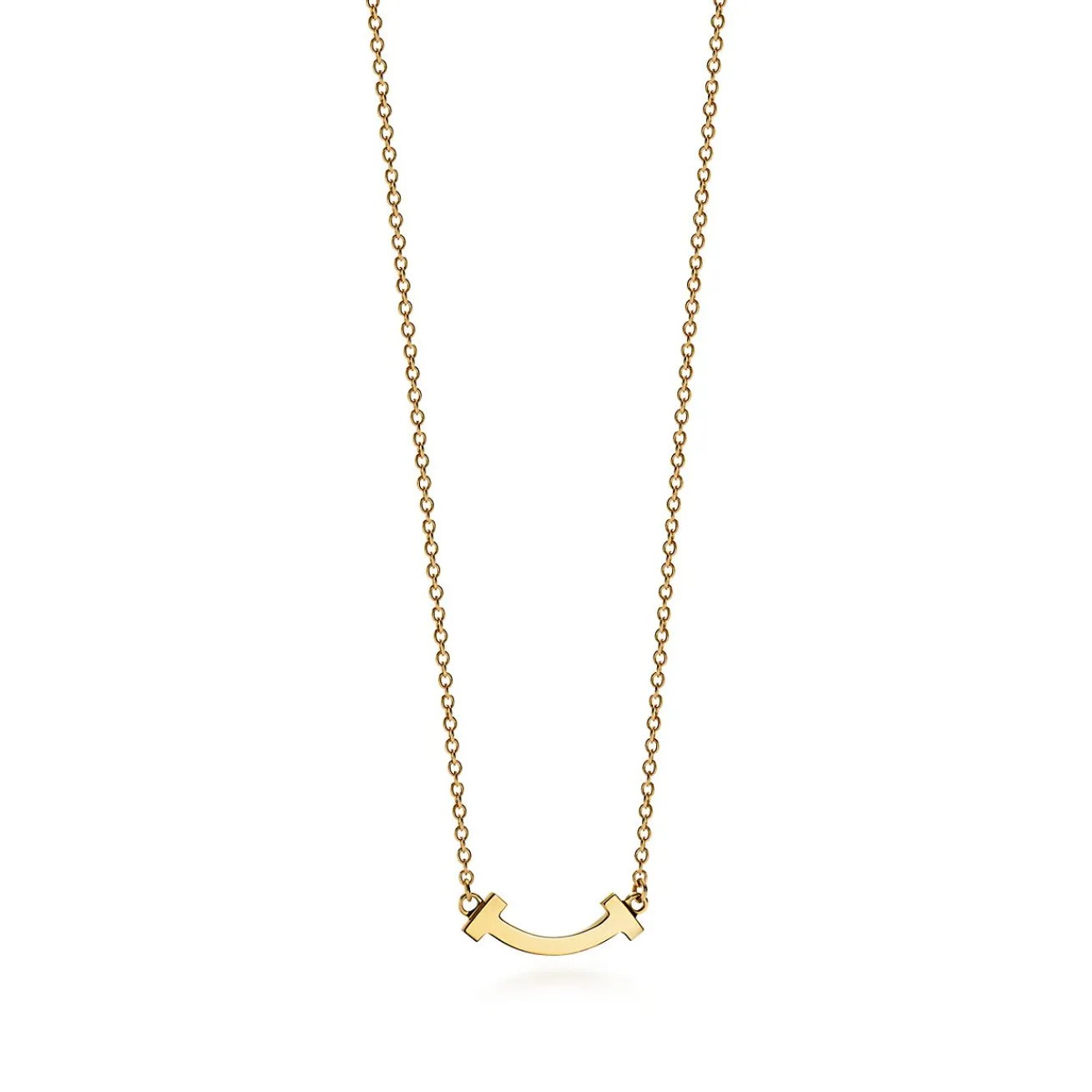 Tiffany & Co. Tiffany T smile pendant in 18k gold, mini. | ^ Necklaces & Pendants|Gifts for Her