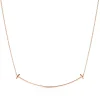 Tiffany & Co. Tiffany T Smile Pendant in Rose Gold, Large | ^ Necklaces & Pendants|Men's Jewelry