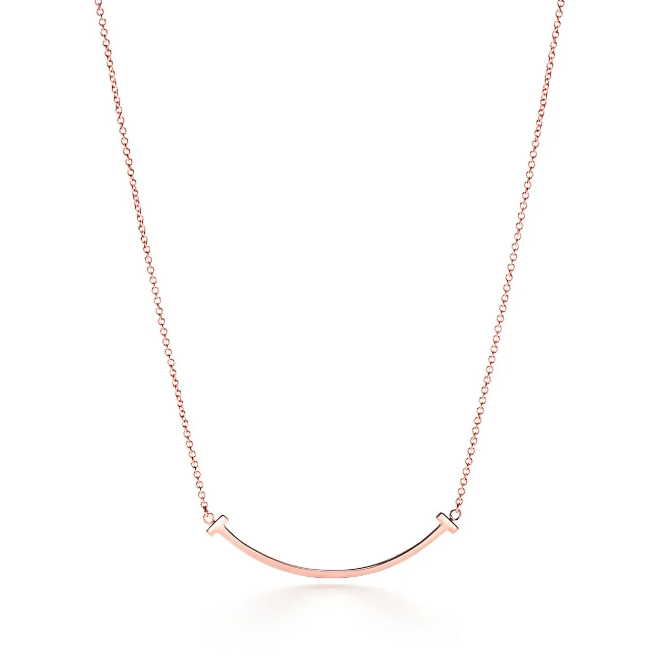 Tiffany & Co. Tiffany T Smile Pendant in Rose Gold, Small | ^ Necklaces & Pendants|Men's Jewelry