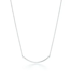 Tiffany & Co. Tiffany T Smile Pendant in White Gold, Small | ^ Necklaces & Pendants|Men's Jewelry