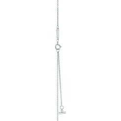 Tiffany & Co. Tiffany T smile pendant in 18k white gold with rubies, small. | ^ Necklaces & Pendants|Colored Gemstone Jewelry