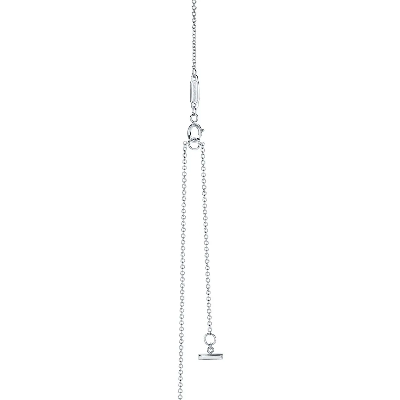 Tiffany & Co. Tiffany T smile pendant in 18k white gold with diamonds, mini. | ^ Necklaces & Pendants|Diamond Jewelry