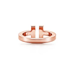 Tiffany & Co. Tiffany T Square Ring in Rose Gold | ^ Rings|Men's Jewelry