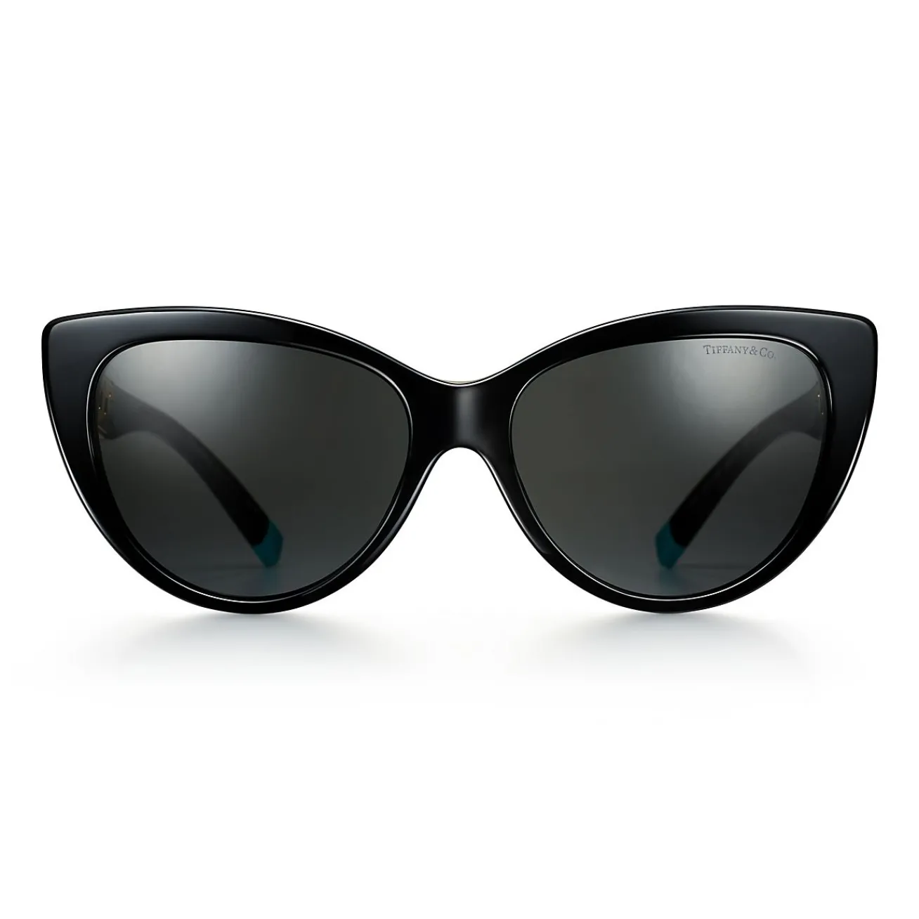 Tiffany & Co. Tiffany T Sunglasses in Black Acetate with Dark Gray Lenses | ^Women Tiffany T|Sunglasses