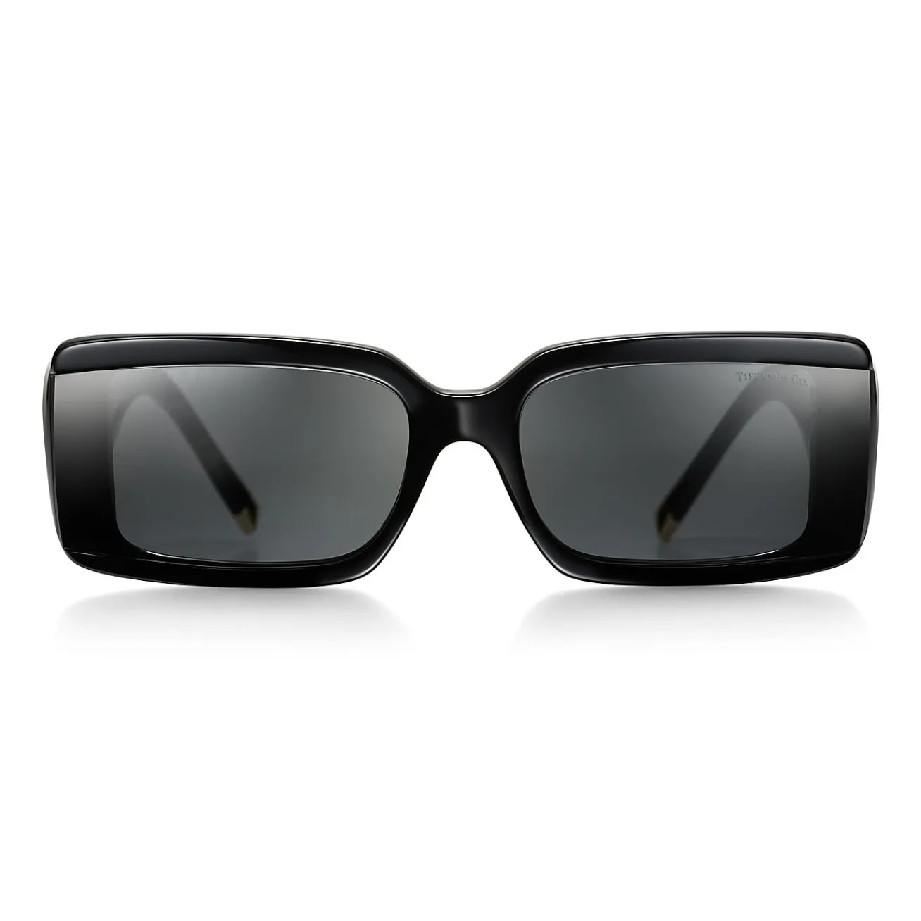 Tiffany & Co. Tiffany T Sunglasses in Black Acetate with Dark Gray Lenses | ^Women Tiffany T|Sunglasses