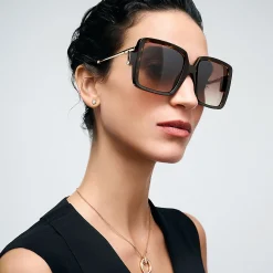 Tiffany & Co. Tiffany T Sunglasses in Tortoise Acetate with Brown Gradient Lenses | ^Women Tiffany T|Sunglasses