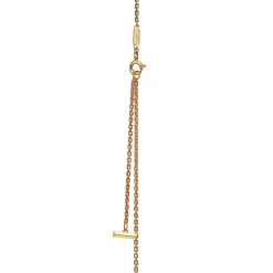 Tiffany & Co. Tiffany T T1 Circle Pendant in Yellow Gold with Pavé Diamonds | ^ Necklaces & Pendants|Gold Jewelry