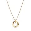 Tiffany & Co. Tiffany T T1 Circle Pendant in Yellow Gold, Small | ^ Necklaces & Pendants|Gifts for Her
