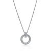 Tiffany & Co. Tiffany T T1 Circle Pendant in White Gold with Pavé Diamonds | ^ Necklaces & Pendants|Gifts for Her