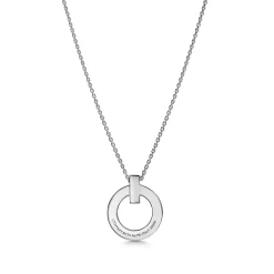 Tiffany & Co. Tiffany T T1 Circle Pendant in White Gold, Small | ^ Necklaces & Pendants|Men's Jewelry