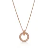 Tiffany & Co. Tiffany T T1 Circle Pendant in Rose Gold with Pavé Diamonds | ^ Necklaces & Pendants|Rose Gold Jewelry