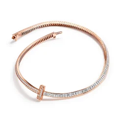 Tiffany & Co. Tiffany T T1 diamond necklace in 18k rose gold. | ^ Necklaces & Pendants|Rose Gold Jewelry