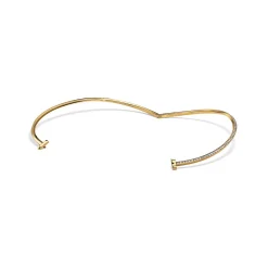 Tiffany & Co. Tiffany T T1 Half Diamond Necklace in Yellow Gold | ^ Necklaces & Pendants|Gold Jewelry