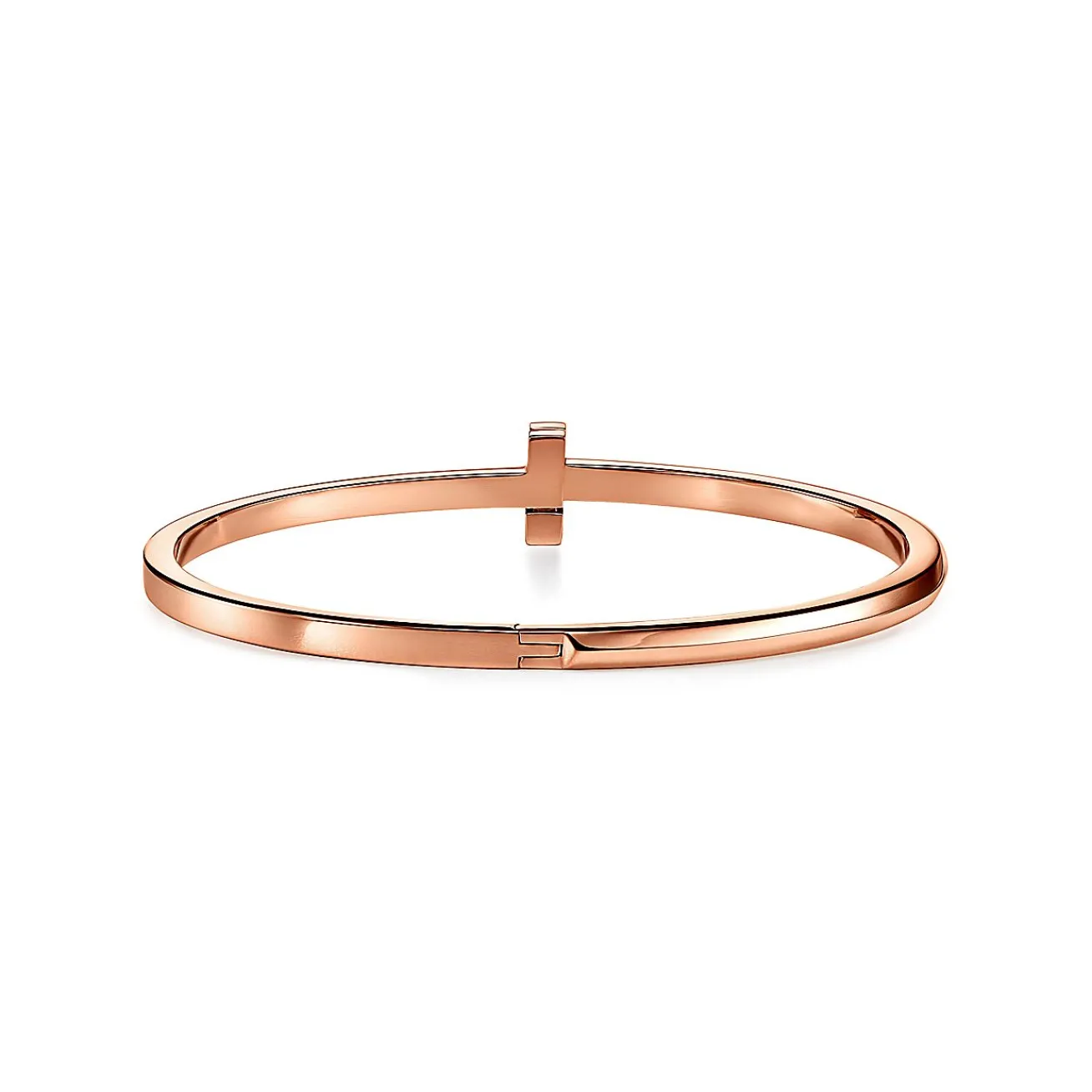 Tiffany & Co. Tiffany T T1 Hinged Bangle in Rose Gold, Narrow | ^ Bracelets|Men's Jewelry
