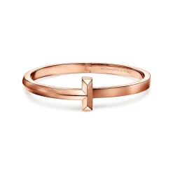 Tiffany & Co. Tiffany T T1 Hinged Bangle in Rose Gold, Wide | ^ Bracelets|Men's Jewelry