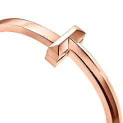 Tiffany & Co. Tiffany T T1 Hinged Bangle in Rose Gold, Wide | ^ Bracelets|Men's Jewelry
