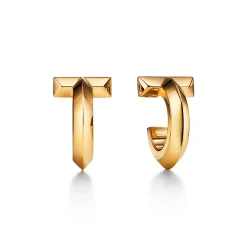 Tiffany & Co. Tiffany T T1 Hoop Earrings in Yellow Gold | ^ Earrings|Hoop Earrings