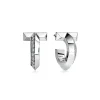 Tiffany & Co. Tiffany T T1 Hoop Earrings in White Gold with Diamonds | ^ Earrings|Gifts for Her