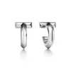 Tiffany & Co. Tiffany T T1 Hoop Earrings in White Gold | ^ Earrings|Hoop Earrings