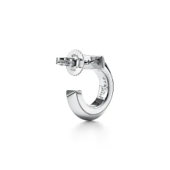 Tiffany & Co. Tiffany T T1 Hoop Earrings in White Gold | ^ Earrings|Hoop Earrings