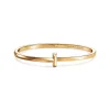 Tiffany & Co. Tiffany T T1 narrow hinged bangle in 18k gold, medium. | ^ Bracelets|Men's Jewelry