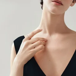 Tiffany & Co. Tiffany T T1 Ring in Rose Gold with Baguette Diamonds, 4.5 mm Wide | ^ Rings|Rose Gold Jewelry