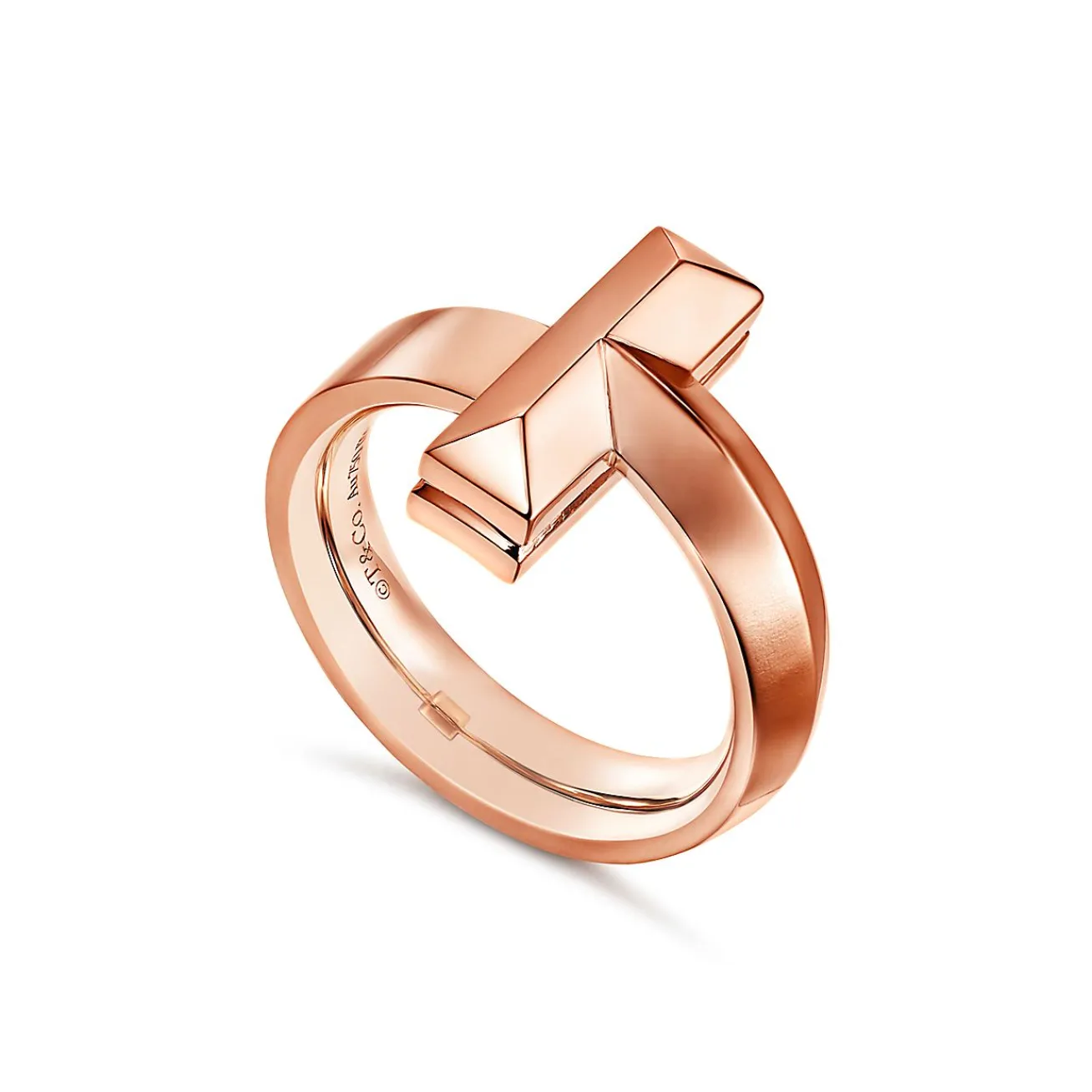 Tiffany & Co. Tiffany T T1 Ring in Rose Gold, 4.5 mm | ^ Rings|Men's Jewelry