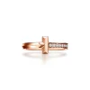 Tiffany & Co. Tiffany T T1 Ring in Rose Gold with Diamonds, 2.5 mm | ^ Rings|Men's Jewelry