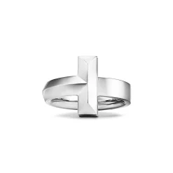 Tiffany & Co. Tiffany T T1 Ring in White Gold, 4.5 mm Wide | ^ Rings|Men's Jewelry