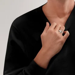 Tiffany & Co. Tiffany T T1 Ring in White Gold, 4.5 mm Wide | ^ Rings|Men's Jewelry
