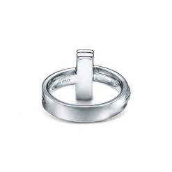 Tiffany & Co. Tiffany T T1 Ring in White Gold with Diamonds, 4.5 mm Wide | ^ Rings|Men's Jewelry