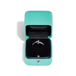 Tiffany & Co. Tiffany T T1 Ring in White Gold with Diamonds, 2.5 mm Wide | ^ Rings|Men's Jewelry