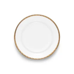 Tiffany & Co. Tiffany T True Dessert Plate with a Hand-painted Gold Rim | ^ Tableware